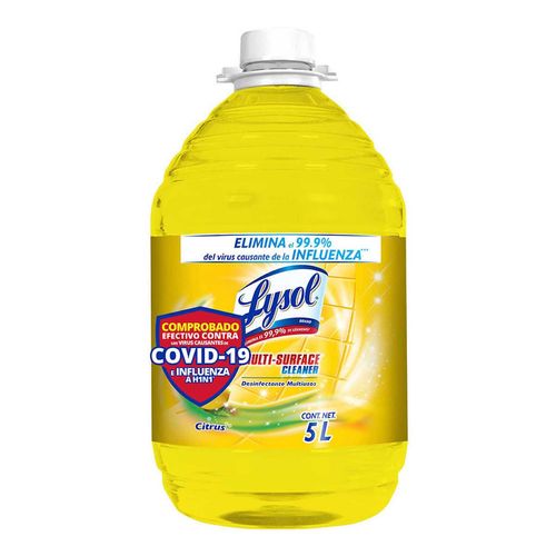 Desinfectante de Superficies Líquido Lysol Citrus 5L