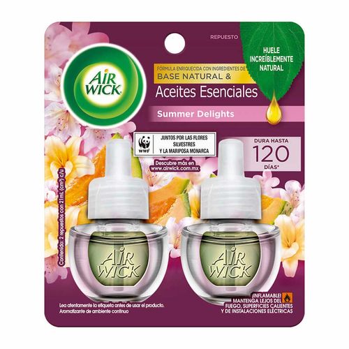 Repuesto para Aromatizante Airwick Aceite Summer del 2 Repuestos 21ml