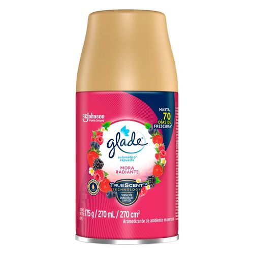 Repuesto de Aromatizante Glade Automático en Aerosol Mora Radiante 175g