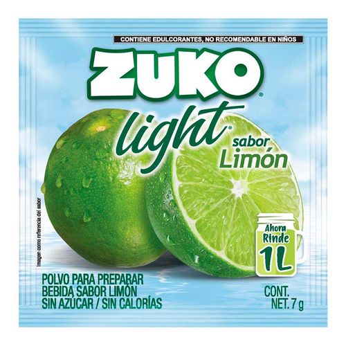 Bebida Instantánea Zuko Light Sabor Limón 7g
