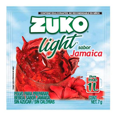 Bebida Instantánea Zuko Light Sabor Jamaica 7g