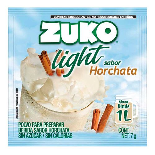 Bebida Instantánea Zuko Light Sabor Horchata 7g