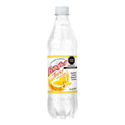 Agua Mineral Peñafiel Twist Naranja 600ml