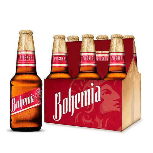 Cerveza Premium Bohemia Pilsner 6 Botellas De 355ml c/u