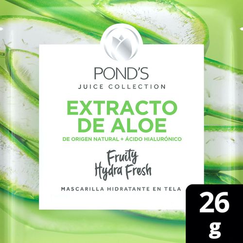 Mascarilla Facial en Tela Pond's Fruity Hydra Fresh Aloe 26g