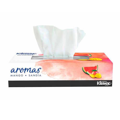 Pañuelos Faciales Kleenex Aromas Mango Sandía 90 Pañuelos