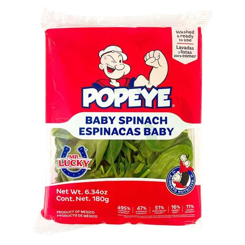 Espinaca Baby Mr. Lucky Popeye 180g