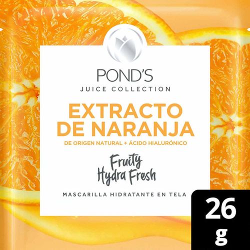 Mascarilla Facial en Tela Pond'sFruity Hydra Fresh Naranja 26g