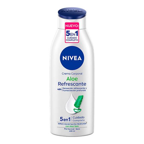 Crema corporal humectante NIVEA aloe refrescante piel normal 400ml