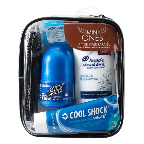 Kit de Higiene para Hombre Walfort para Viajes con 5 Piezas