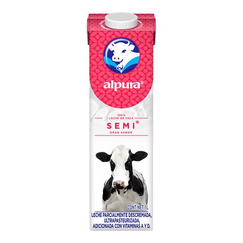 Leche Alpura Semi Ultra Pasteurizada 1L
