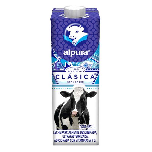 Leche Alpura Entera Ultra Pasteurizada 1L