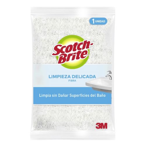 Fibra Scoth Brite para Baño Blanca
