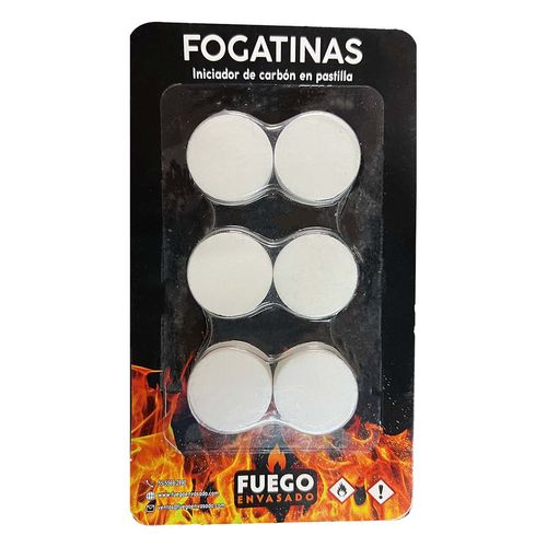 Pastillas Combustibles Fuego Envasado Fogatinas 75g