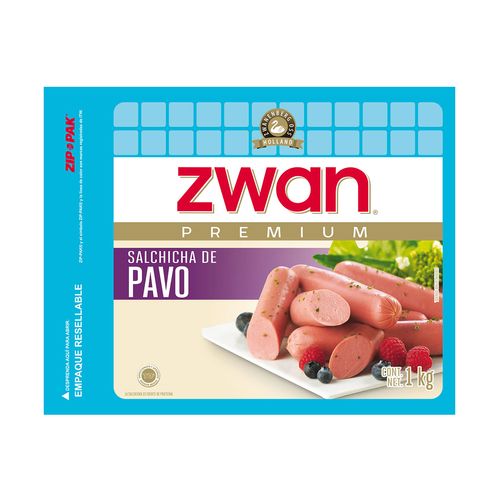 Salchicha Zwan Pavo 1 Kg