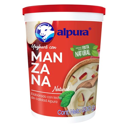 Yoghurt Alpura Batido Manzana 900g
