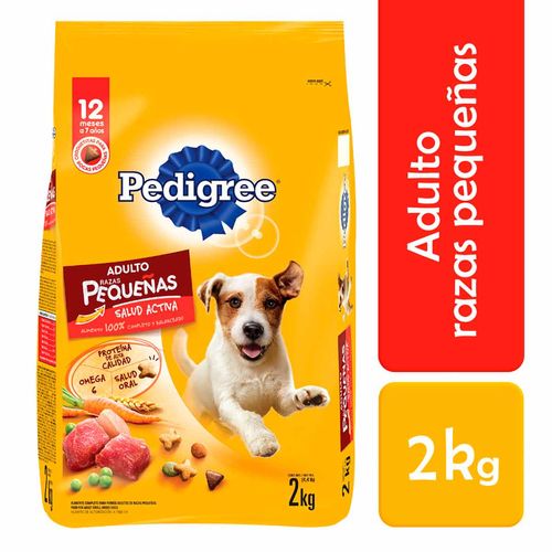Alimento Seco para Perros Pedigree Razas Pequeñas 2kg