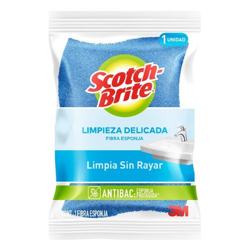 Fibra 3M Scotch Brite Cero Rayas Azul Chica