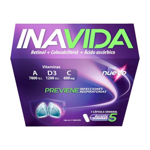 Suplemento Alimenticio Inavida Caja con 5 Cápsulas