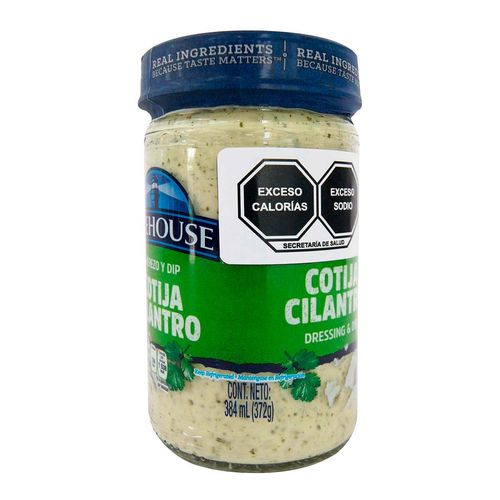 Aderezo Litehouse Cotija Cilantro 384ml