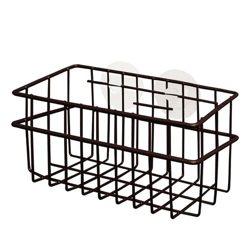 Canastilla multiusos con ventosas Cocina Mía Alambre de Acero