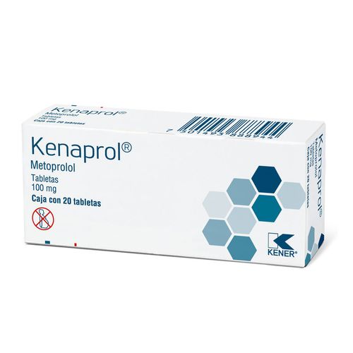 Tabletas Kenaprol 100mg Caja con 20 Tabletas