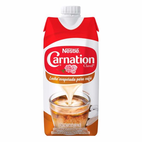 Leche Evaporada Nestlé Carnation Clavel Original Tetrapack 330ml.