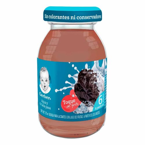 Bebida Hidratante Gerber Toque de Fruta Etapa 2 Ciruela Pasa 175ml