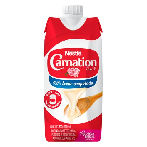 Leche Evaporada Nestlé Carnation Clavel Original envase 360 g