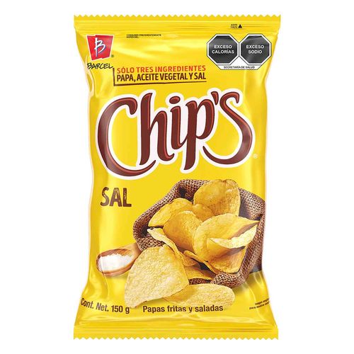 Papas Barcel Chip's Sal de Mar 150g