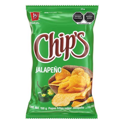 Papas Barcel Chip's Jalapeño 150g