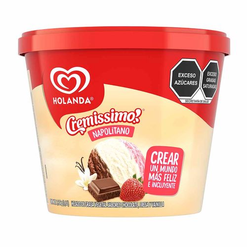 Bote de Helado Holanda Napolitano 3.6 L