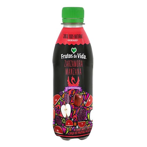 Jugo de Manzana y Zarzamora Frutos de Vida 320ml