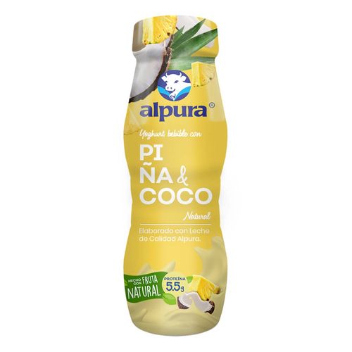 Yoghurt Alpura Bebible Piña-Coco 220g