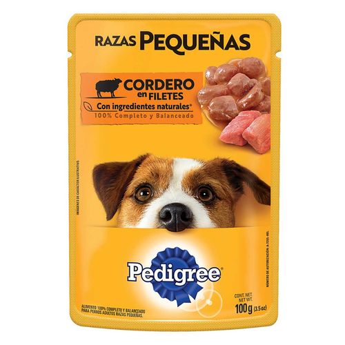 Alimento Húmedo para Perros Razas Pequeñas Pedigree Sabor Cordero 100gr