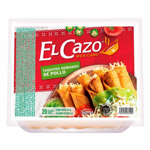Taquitos Dorados de Pollo El Cazo 324g