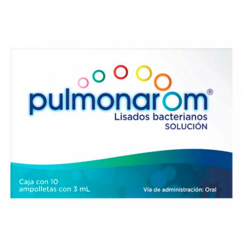 Ampolletas Pulmonarom Lisados Bacterianos Caja de 10 Ampolletas con 3ml