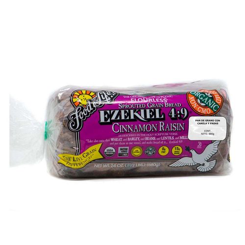 Pan de Grano con Canela y Pasas Ezekiel Congelado 680g