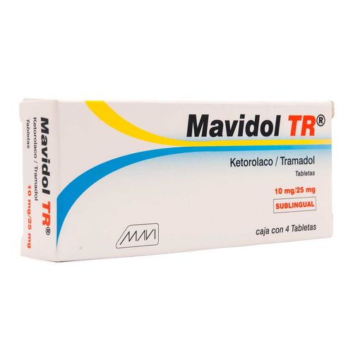 Tabletas Sublinguales Mavidol TR Caja con 4 Tabletas