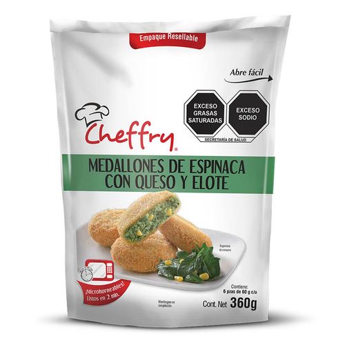 Medallón Espinaca Cheffry 360g