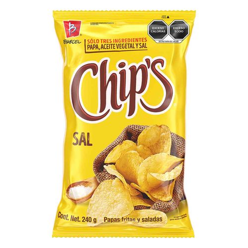 Papas Barcel Chip's Sal 240g