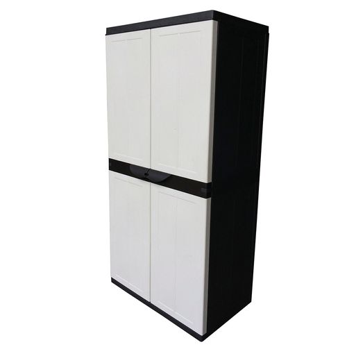 Armario Polycar Niza Negro 2 Puertas