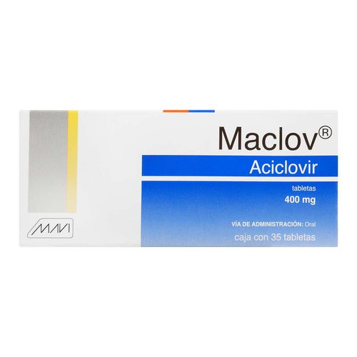 Tabletas Genéricas Aciclovir 400mg Caja con 35 Tabletas