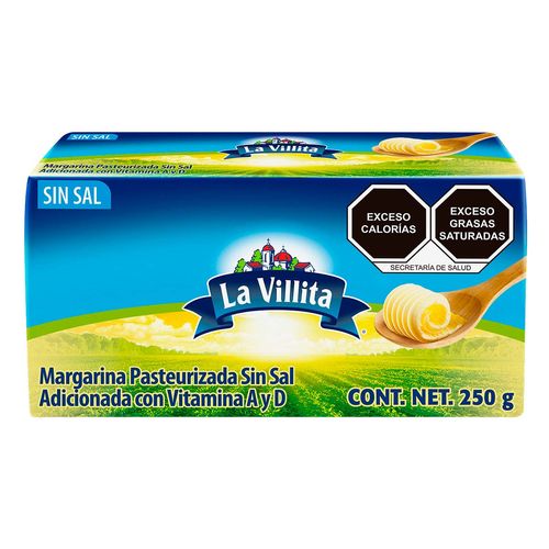 Margarina La Villita Sin Sal 250g