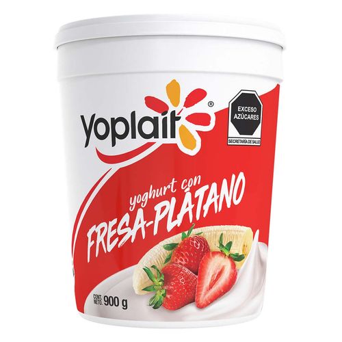 Yoghurt Yoplait Batido Fresa Plátano 900g