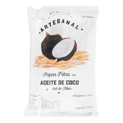 Papas Fritas Zumitan Artesanal Con Aceite De Coco y Sal de Mar de 142g
