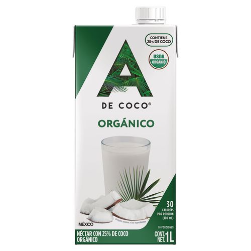 Néctar con 25% de coco Orgánico A de Coco 1L