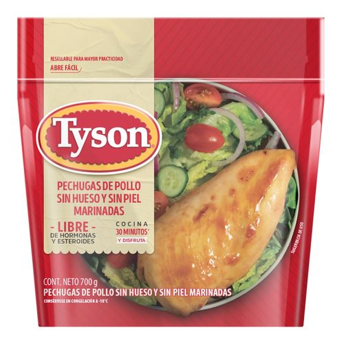 Media Pechuga Tyson sin Piel sin Hueso Marinadas 700g