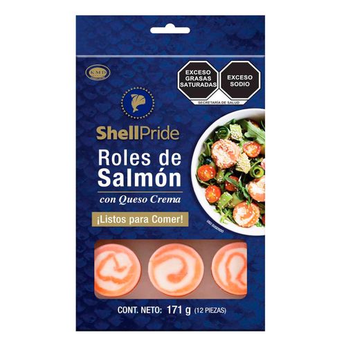 Roles de Salmón ShellPride con Queso Crema 171g