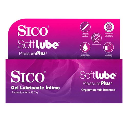 Lubricante Íntimo en Gel Sico SoftLube Pleasure Plus 56.7g